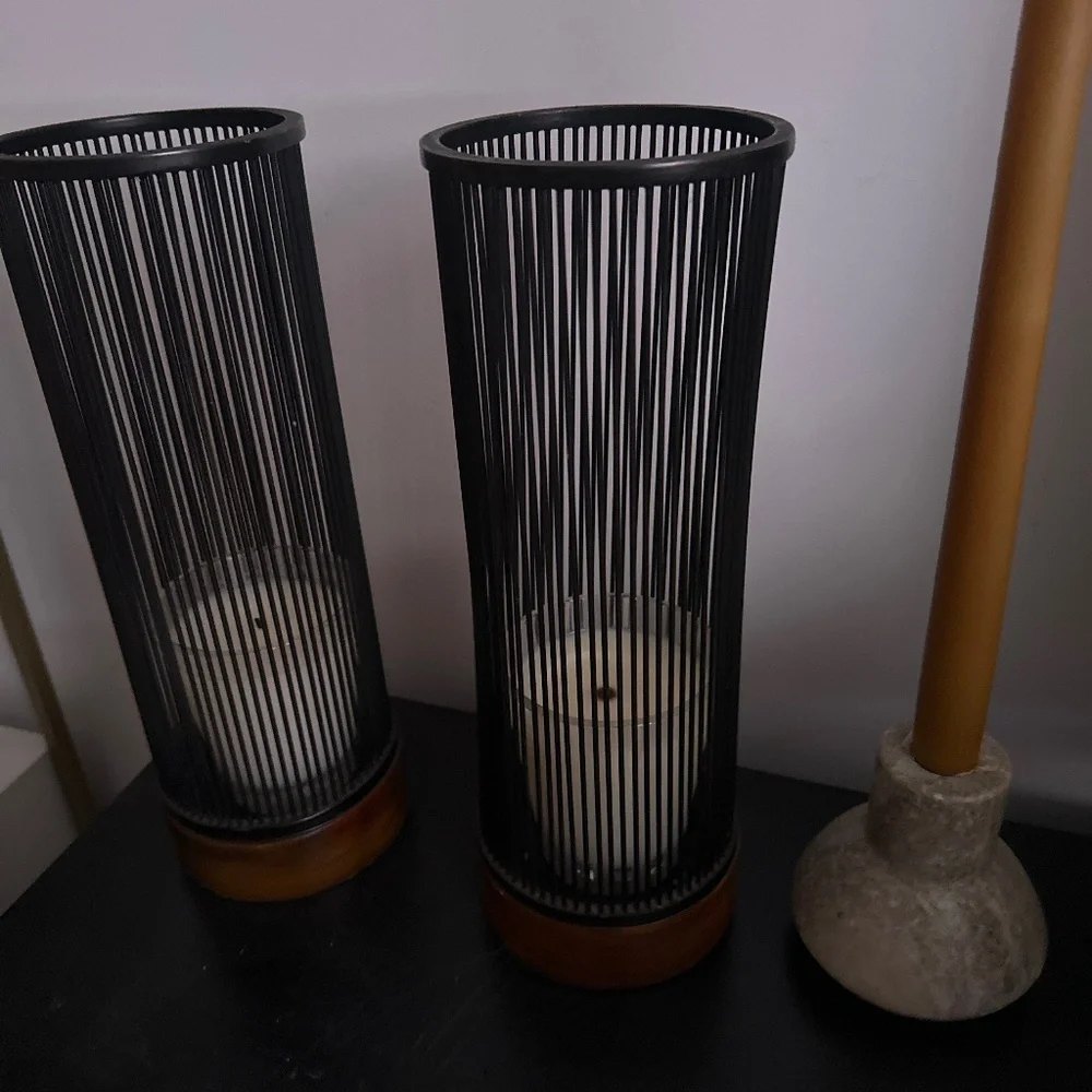 pair of Crate & Barrel Votive candle holders (2 included)